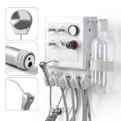 Portable Dental Turbine Unit 3Way Syringe Work with Air Compressor/Handpiece Kit