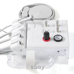 Portable Dental Turbine Unit 3Way Syringe Work with Air Compressor/Handpiece Kit