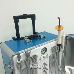 Portable Dental Unit with Air Compressor + Scaler + Curing Light + Handpiece Kit