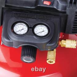 Portable Electric Air Compressor 16 Gauge Nailer 3 Tool Combo Kit 6 Gal New