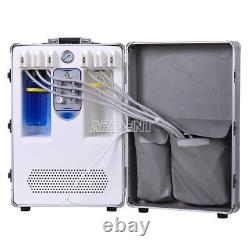 Portable Mobile Dental Delivery Unit Cart Air Compressor+Handpiece Kit 4Hole USA