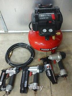 Porter Cable 6 Gallon 150 PSI Pancake Air Compressor Kit Model# PCFP3KIT