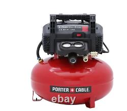 Porter Cable 6 gal. Pancake Portable Air Compressor Kit 150 psi 0.8 hp