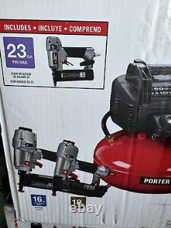 Porter-Cable PCFP3KIT 3-Pc. Nailer and Air Compressor Combo Kit New