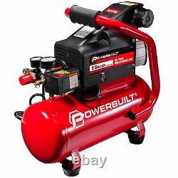 Powerbuilt 3 Gallon Heavy Duty Oil Free Style Air Compressor Kit 240039