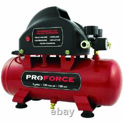 Pro-Force 2-Gallon Hot Dog Air Compressor with Inflation Kit