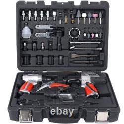 Professional Air Tool Accessory Kit Impact Wrench Air Ratchet 44 Piece Set