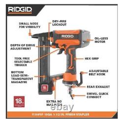 RIDGID 120V Electric Pancake Air Compressor With Nailers and Stapler Combo Kit