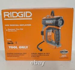 RIDGID 18-Volt Digital Inflator (R87044) 2AH battery + Charger Roadside Kit