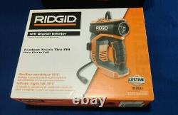 RIDGID 18-Volt Digital Inflator (R87044) 4AH battery Tool + Battery Roadside kit