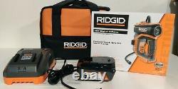 RIDGID 18-Volt Digital Inflator (R87044) 4AH battery Tool + Charger Roadside kit