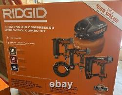RIDGID 6 Gallon Air Compressor & 3 Tool Combo Kit Model R69603FK