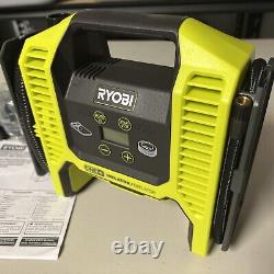 RYOBY P747 18-Volt Dual Function Inflator/Deflator Kit Incl Batt Charger