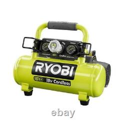 Ryobi Cordless Portable Air Compressor 1 Gal. 120 PSI Max 18-Volt ONE+ Tool Only