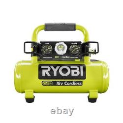 Ryobi Cordless Portable Air Compressor 1 Gal. 120 PSI Max 18-Volt ONE+ Tool Only