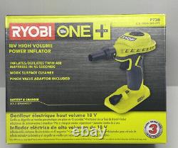 Ryobi P738 18V High Volume Power Inflator Blower Kit + 4ah Battery + Charger NEW