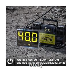 SMAOUT 12V Digital Air Compressor, Offroad Portable Inflator 12.3 CFM, Air Pu