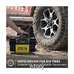 SMAOUT 12V Digital Air Compressor, Offroad Portable Inflator 12.3 CFM, Air Pu