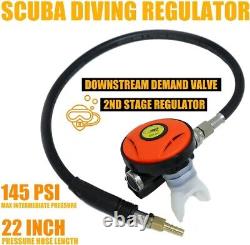 Scuba diving Pool Repair Air Compressor Kit 100'Hose+Regulator 115V 1/2HP 73psi