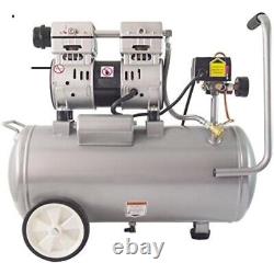 Steel Tank Air Compressor Corded Electric Ultra Quiet Oil-Free 1.0 hp, 8 gal