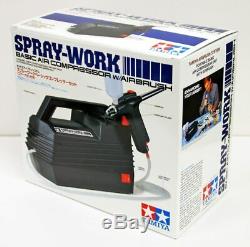 TAMIYA Air Brush System No. 20 Spray Work Basic Compressor Set With Air Brush