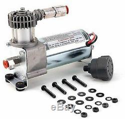 TRIPLE TRUMPET TRAIN AIR HORN VIAIR 120psi COMPRESSOR 1/2 Gal. TANK Kit Loudest