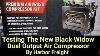 Testing The New Black Widow Dual Air Compressor From Harbor Freight