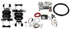 Tow Assist Bag Suspension Over Load with Compressor + Gauge 07+ Chevy GM 1500