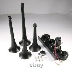 Train Horn Kit Loud System 4 Trumpets 1G Air Tank 150PSI For Car Truck Pickup