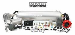 Triple Trumpet TRAIN AIR HORN with VIAIR 150psi 275c Compressor 2.5g Complete Kit