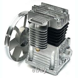 USED 3HP 2.2KW Piston Cylinder Air Compressor Pump Motor Head+Silencer+Screw Kit