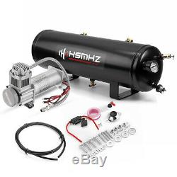 Universal 3GAL 200PSI Air Compressor Tank Onboard System Kit For Truck Boat Horn