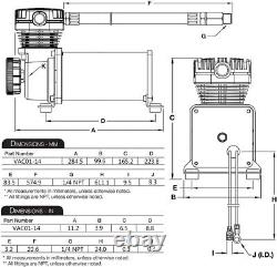 Universal Air Suspension Compressor Kit 1/4 NPT for Air Tools, Tires & Vehicles