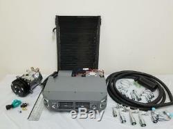 Universal Underdash AC Air Conditioning Evaporator Kit Compressor Hoses Fittings