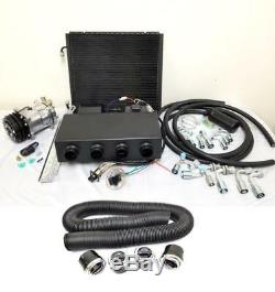 Universal Underdash AC Air Conditioning Evaporator Kit + Duct & Vents Compressor