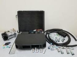 Universal Underdash AC Air Conditioning Evaporator Kit Fittings Hoses Compressor