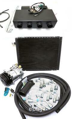 Universal Underdash Air Conditioning AC Heat Cool Evaporator Kit Compressor Hose
