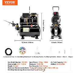 VEVOR Airbrush Kit, Dual Fan Air Tank Compressor System Kit with 3.5L Air Storag