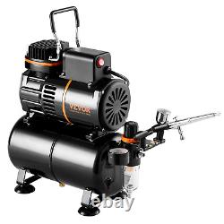 VEVOR Airbrush Kit, Dual Fan Air Tank Compressor System Kit with 3.5L Air Storag