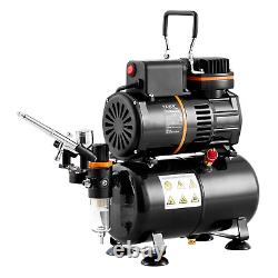 VEVOR Airbrush Kit, Dual Fan Air Tank Compressor System Kit with 3.5L Air Storag