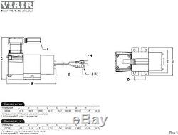 VIAIR 10000 Ultra Light Duty On Board Air System 98c Compresser 1 Gal. Kit horns