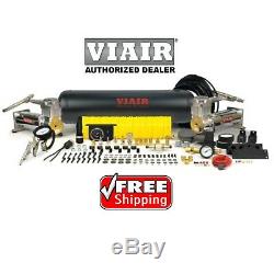 VIAIR 20019 Dual 444c Compressor 200psi On Board Air System 2.5g Kit 100% Duty