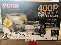 VIAIR 400P-40043 Portable Compressor Kit 12V Tire Pump, Truck/SUV Tire Inflator