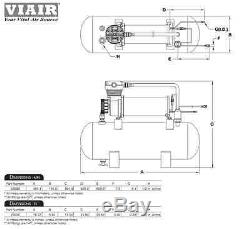 VIAIR 480c COMPRESSOR 200psi Kit 100% Duty@100psi Fast Fill- Best Air Kit 20008