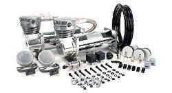 VIAIR Dual 480C Chrome Truck Mount Air Compressors Kit for Train Horns 200 PSI