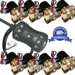 V air suspension 8pcs 145psi Brass valves 1/2 npt electric solenoid &