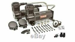 Viair Dual Black 444C 200 PSI Max Air Compressor Kit FREE Relays and PSI switch