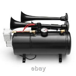 170psi 150db Air Compressor Huge Sound Complete System Train Air Horn Kit 12v