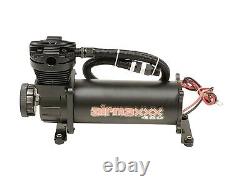 Airmaxxx Black Dual Compressor Wire Kit 5 Gallon Steel 9 Port Tank Air Ride