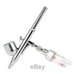 Compresseur Airbrush Kit Double Action Air Spray Brush Set Tattoo Nail Art Outil